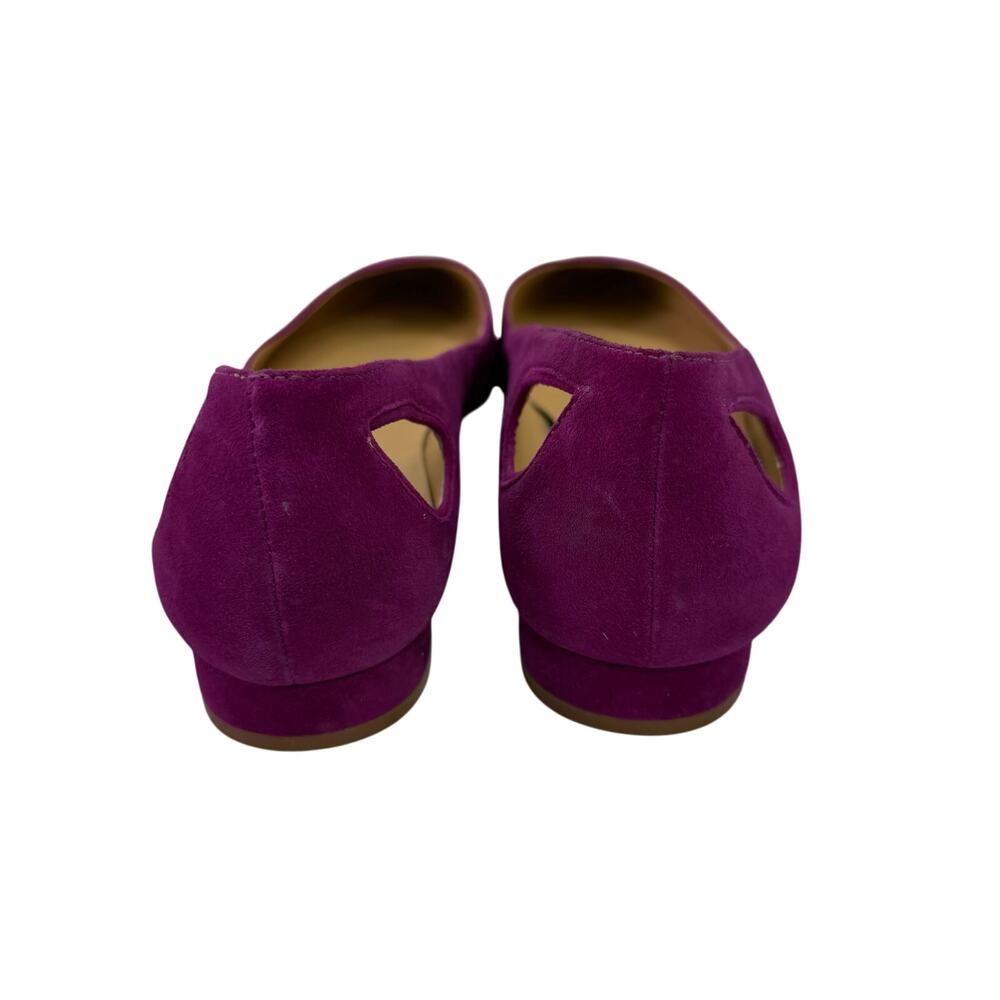 Talbots Women's Shoes sz 9.5 Suede Magenta Cut Out Display Item # box 782 - Picture 6 of 11